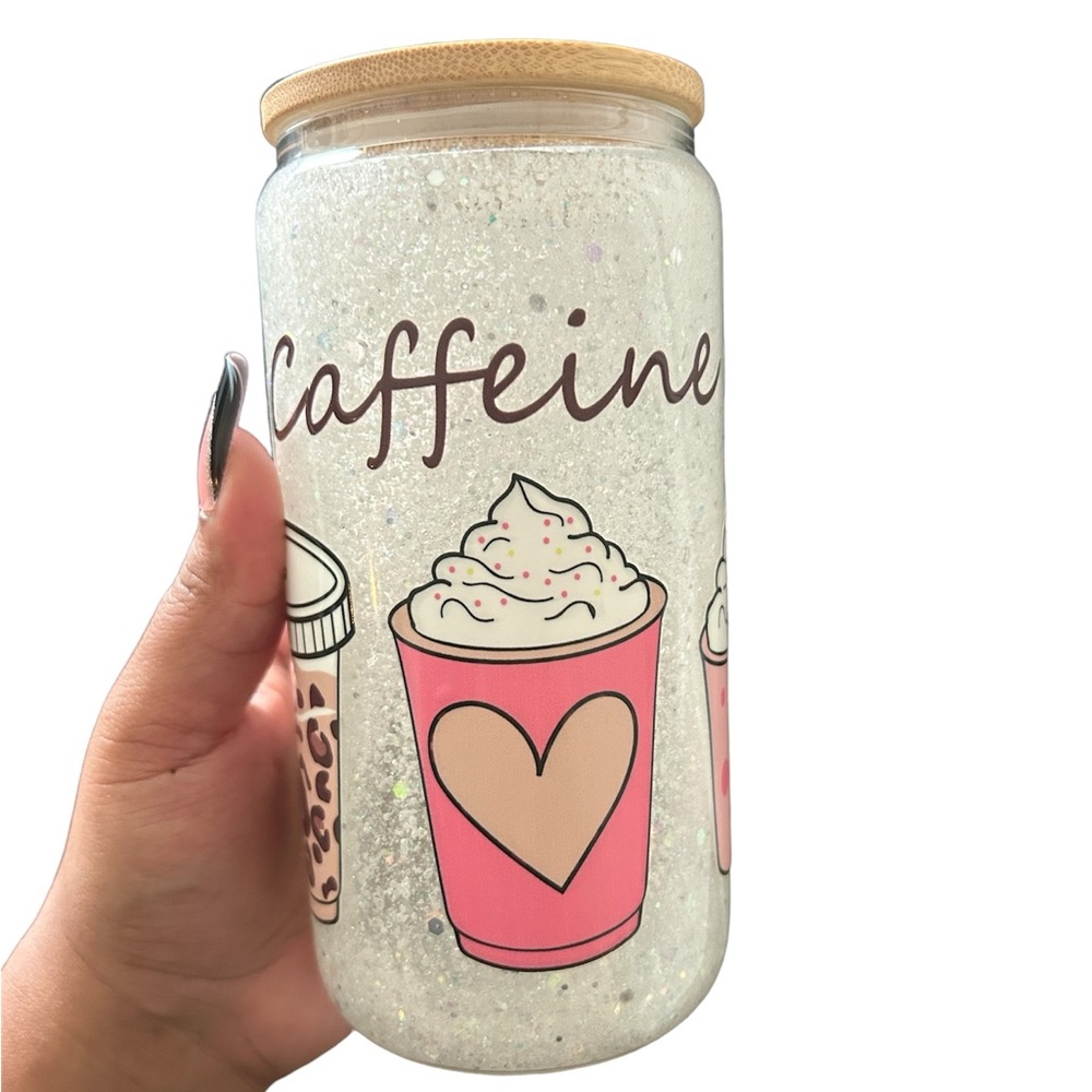 Caffeine Vibes tumbler! Custom made! New! 1 left